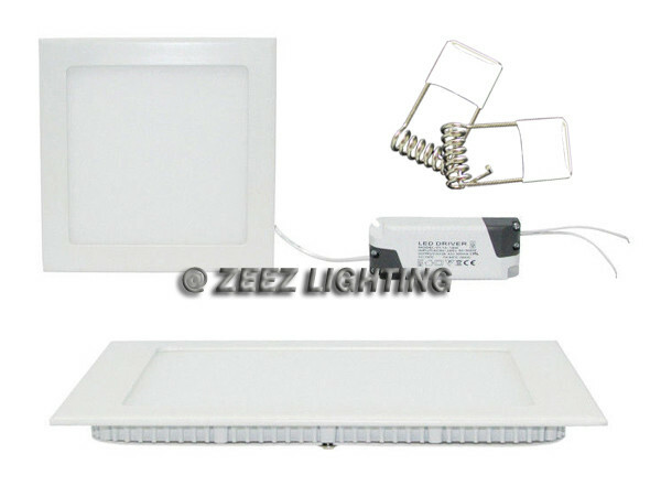 10X Warm White 3W Square LED Recessed Ceiling Panel Down Light Bulb Lamp Fixture