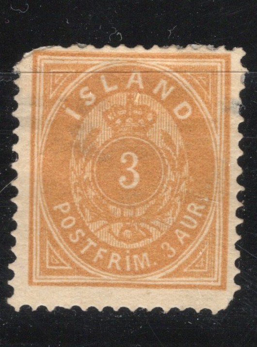 Iceland Scott 15 Mint Hinged - Large Thin - CV 70$