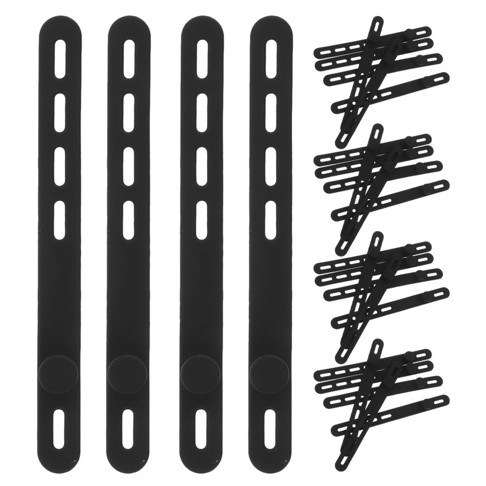 40 Pcs Silicone Cable Ties Reusable Charging Organizer Cord Data