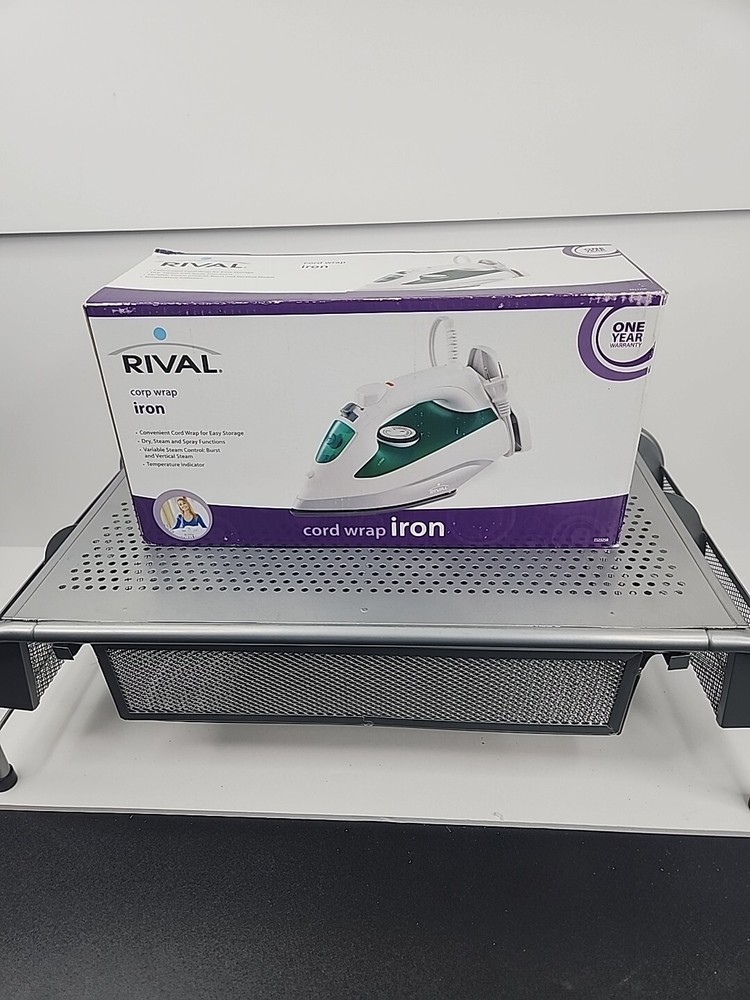 RIVAL Cord Wrap Iron Steam Control Spray Function Temperature Indicator New