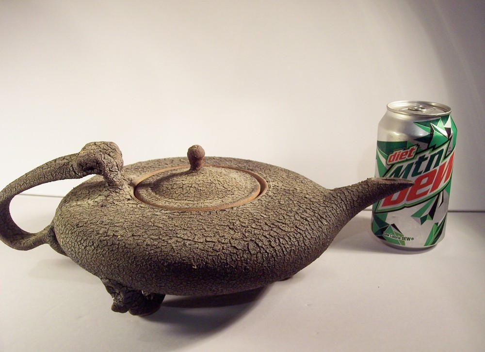 UNIQUE ART TEXTURED TEAPOT "THIRST" TERRIFIC