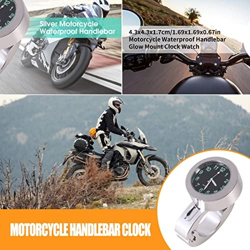 Motorcycle Handlebar Clock, Universal Split Ring Mount Aluminum Motorcycle