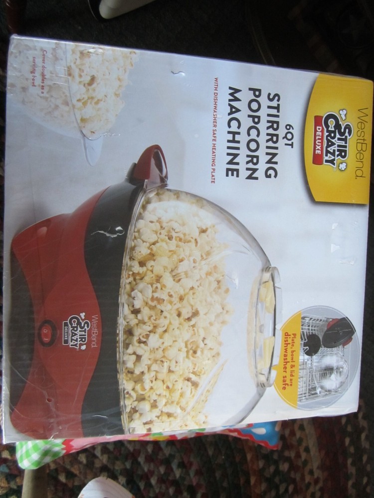 2014 West Bend Stir Crazy Corn Popper 6 Quart ( NOS )