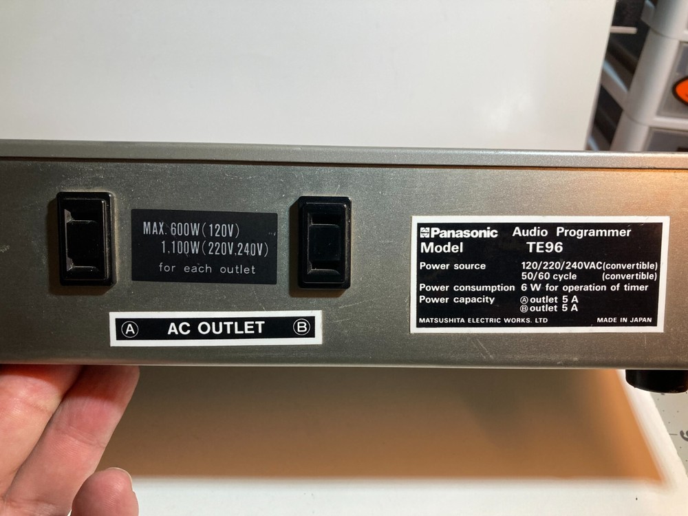 Panasonic TE96 Quartz Audio Programmer Working Vintage Japan Made