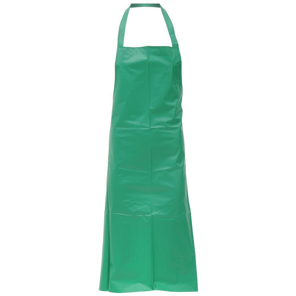 Locknane Bib Apron Green Vinyl - 39"L x 31"W