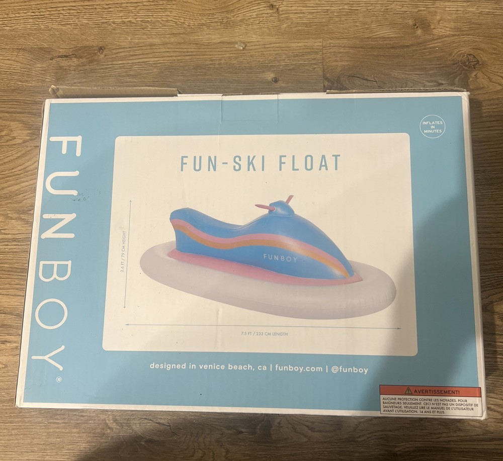 FUNBOY Giant Inflatable Pool Float Raft, Luxury, Pool Party