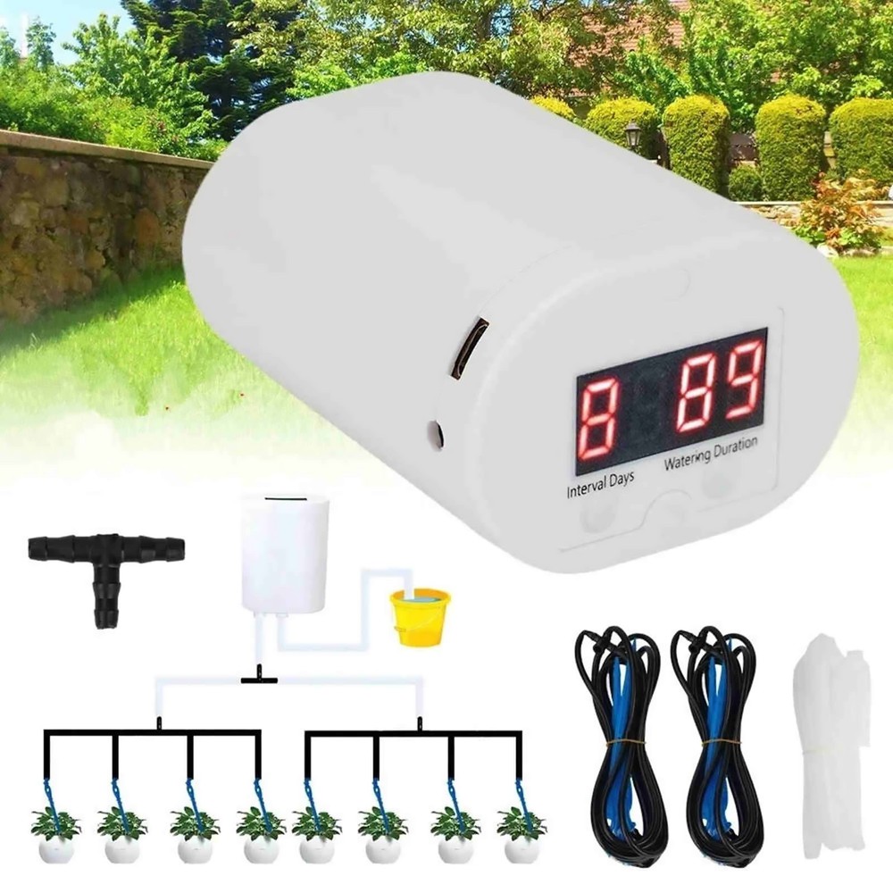 Auto Watering Device for Pots with Interval Timer 1-9 Days and Duration Setting