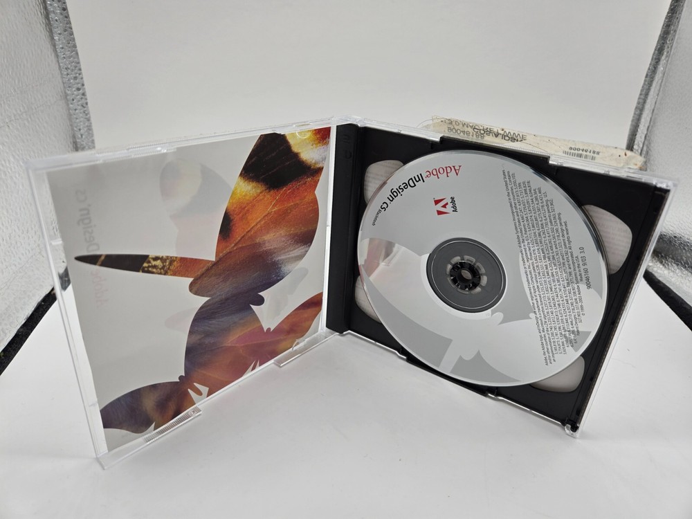Adobe InDesign CS Mac (2003 PC, CD-ROM) 2-Disc Set W/ Product Key Macintosh