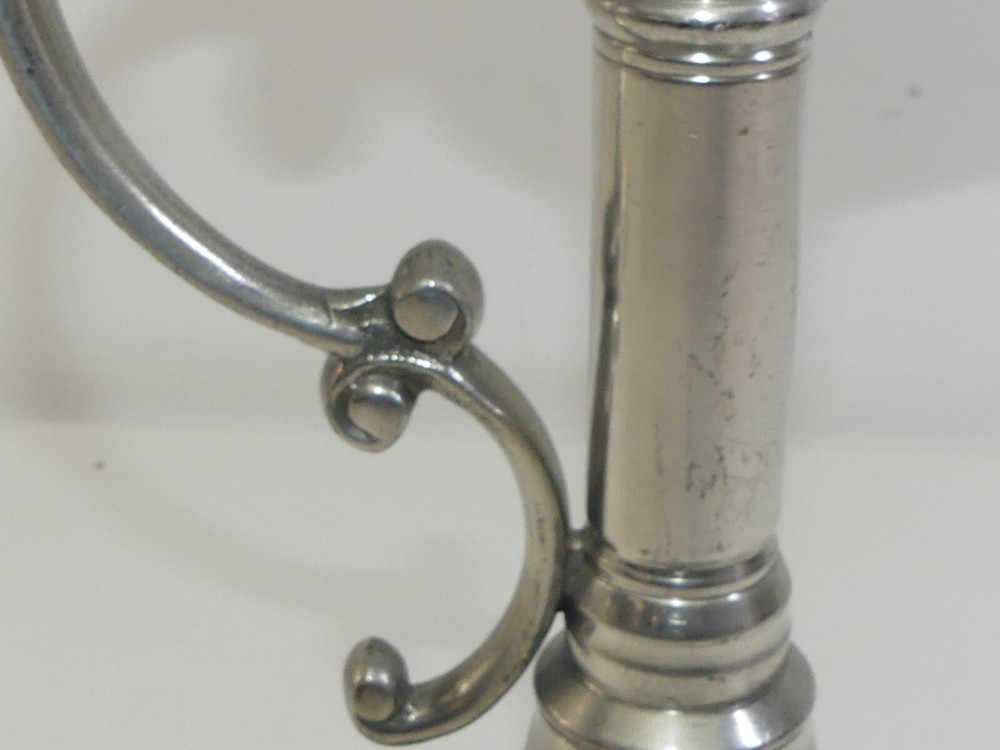 (ref288CU) Large antique silver plated chamber stick