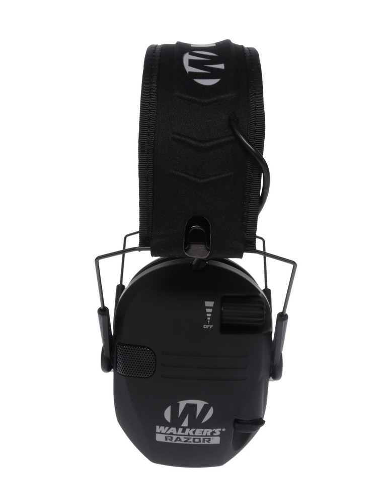 Walker's Razor Slim Electronic Muff, Black 1 Pack,