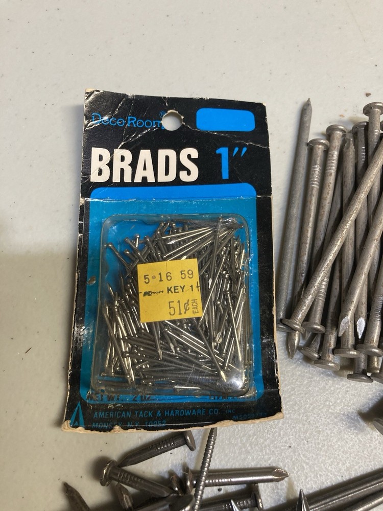 5+ LBS Vintage Lot Mixed Hardware Nails