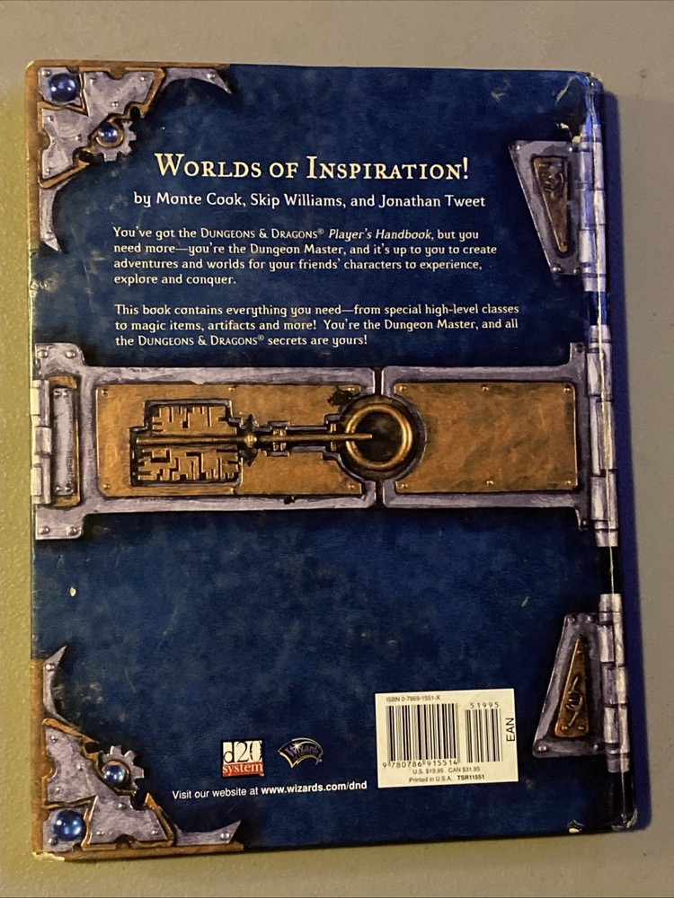 Dungeons and Dragons 3E 3rd Edition Dungeon Masters Guide