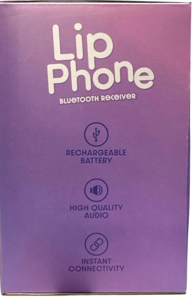 Lip Phone Bluetooth Receiver, Pink Wireless Retro Handset