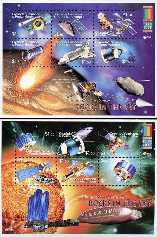 GRENADA-GRENADINES 2000 SPACE // MILLENNIUM 2 M/S MNH