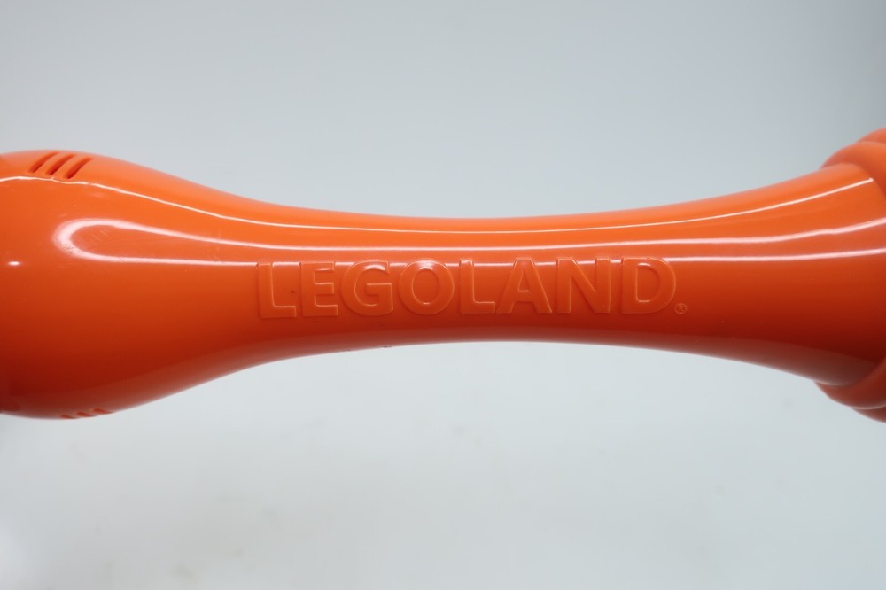 Legoland Everything is Awesome Orange Blue Light Up Refillable Bubble Wand