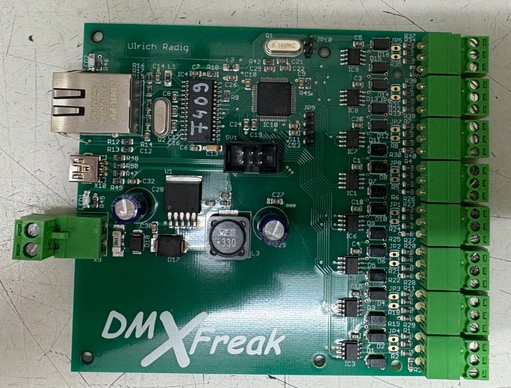 Radig Octo DMX Artnet Node PCB Module Artnet - DMX 8 Universe