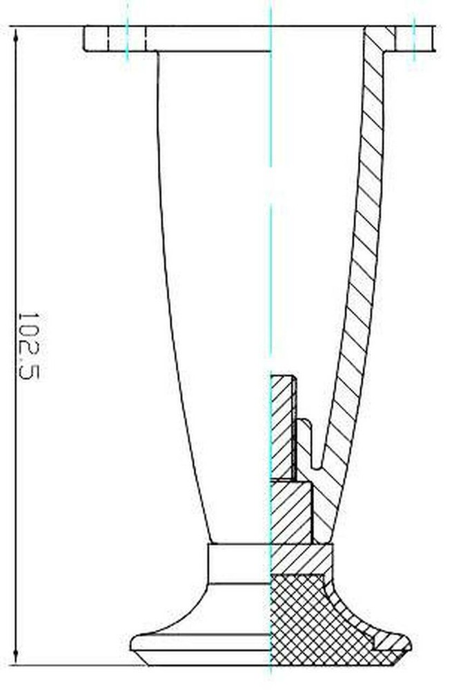 4" Sleek Tapered Leg