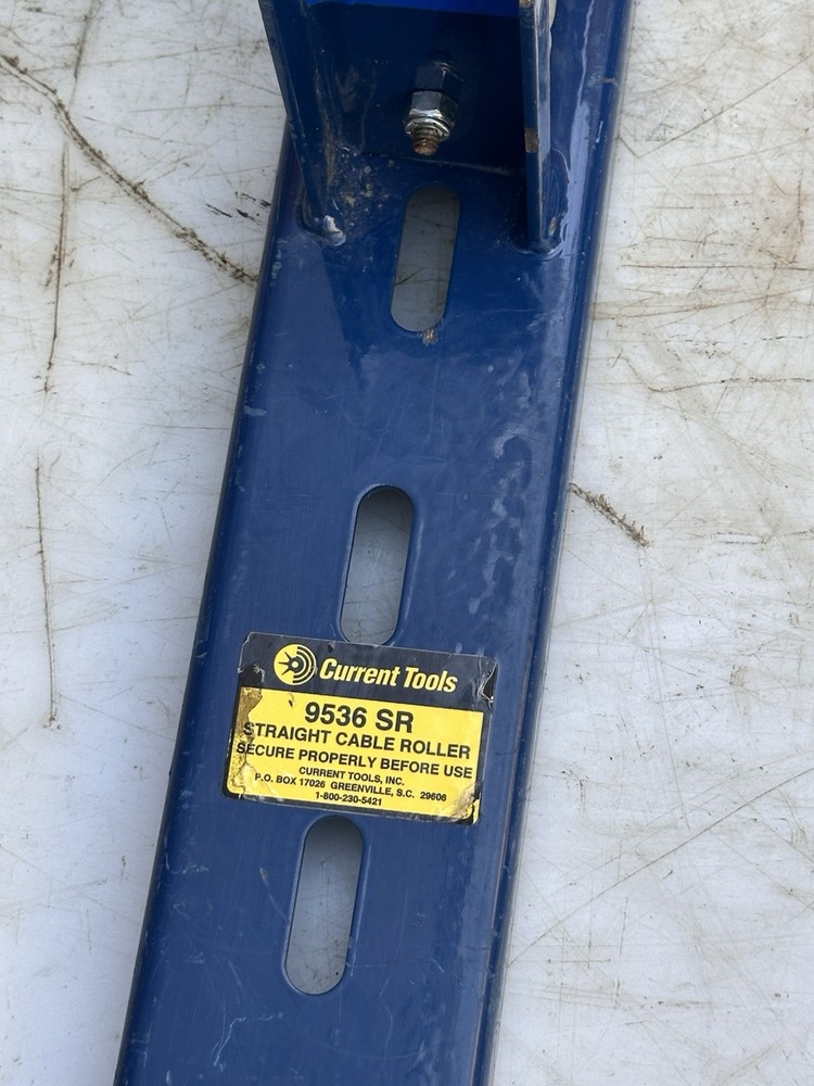 1 Current 9536SR Straight Cable Roller for Cable Puller Tugger