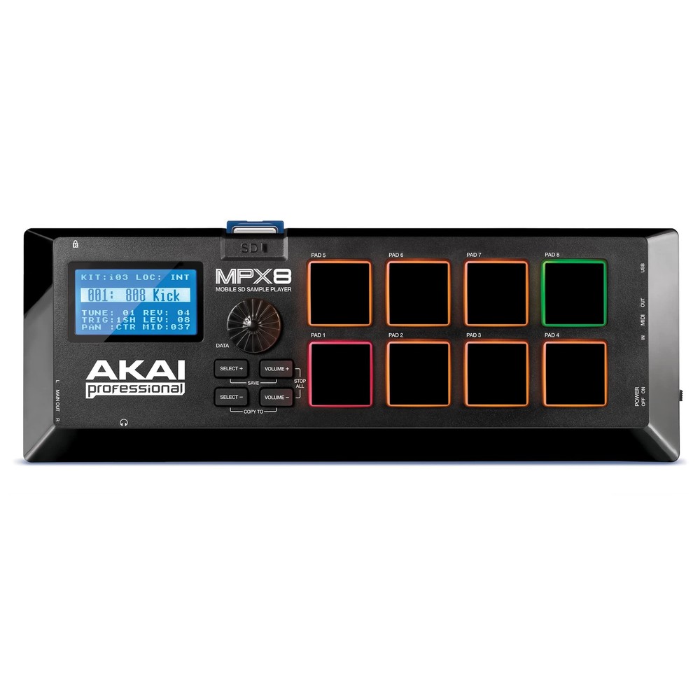 AKAI Professional MPX8 - Portable Sample Pad Controller With 8
