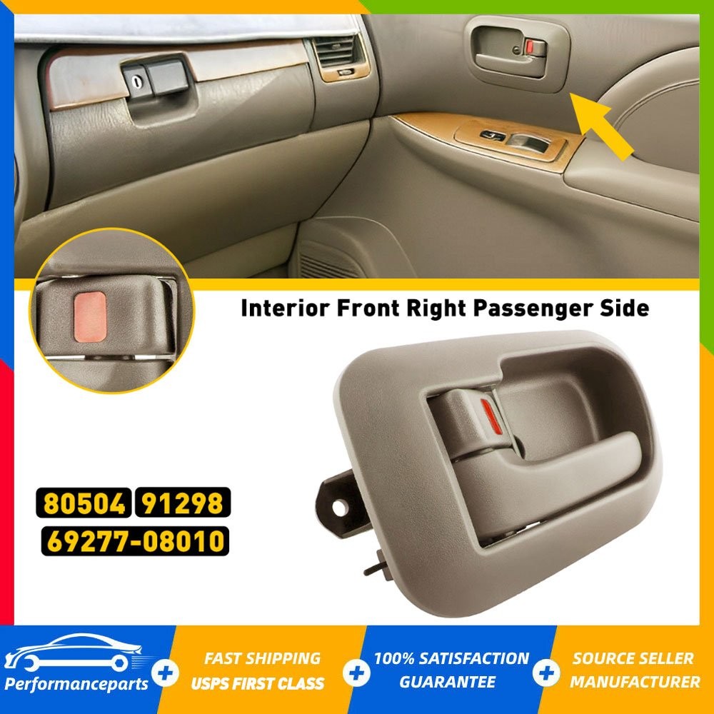 Front Right Side Inside RH For 98-03 Sienna Beige Interior Inner Door Handle EAH
