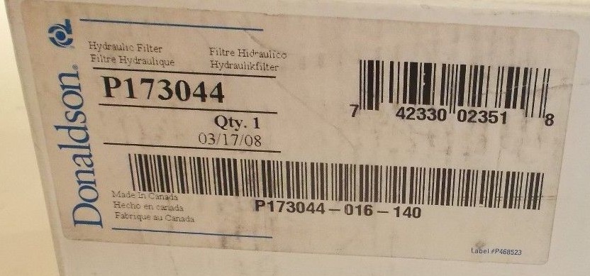 DONALDSON P173044 Hydraulic Filter Element 7 Micron