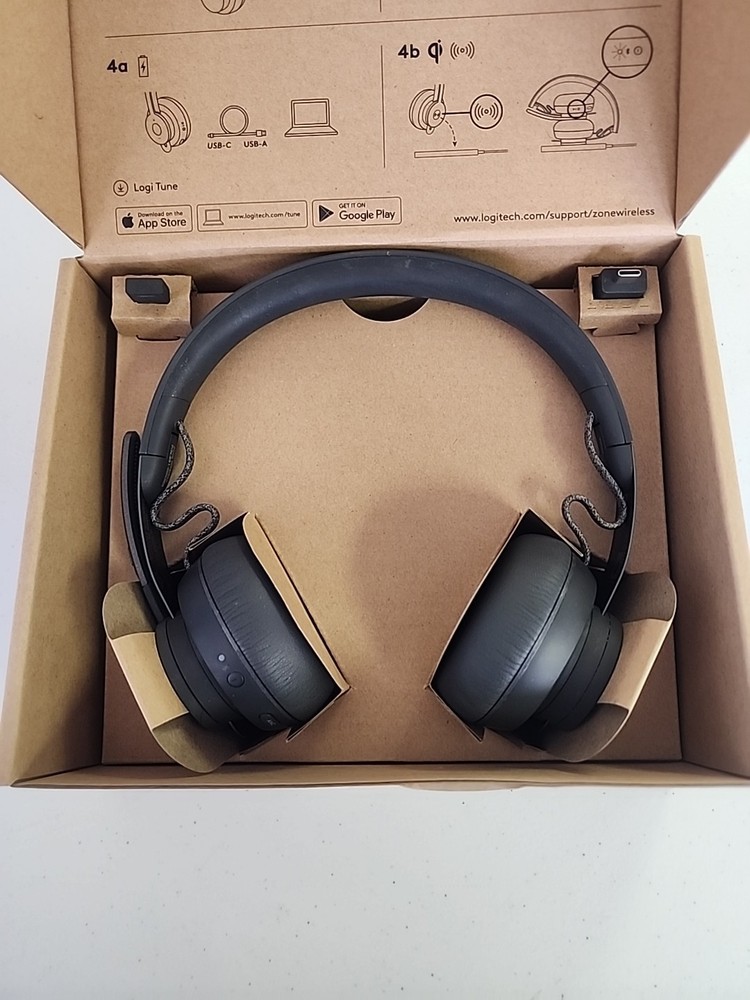 Logitech Zone Wireless Certified for Microsoft Teams Bluetooth Headset, Graphite