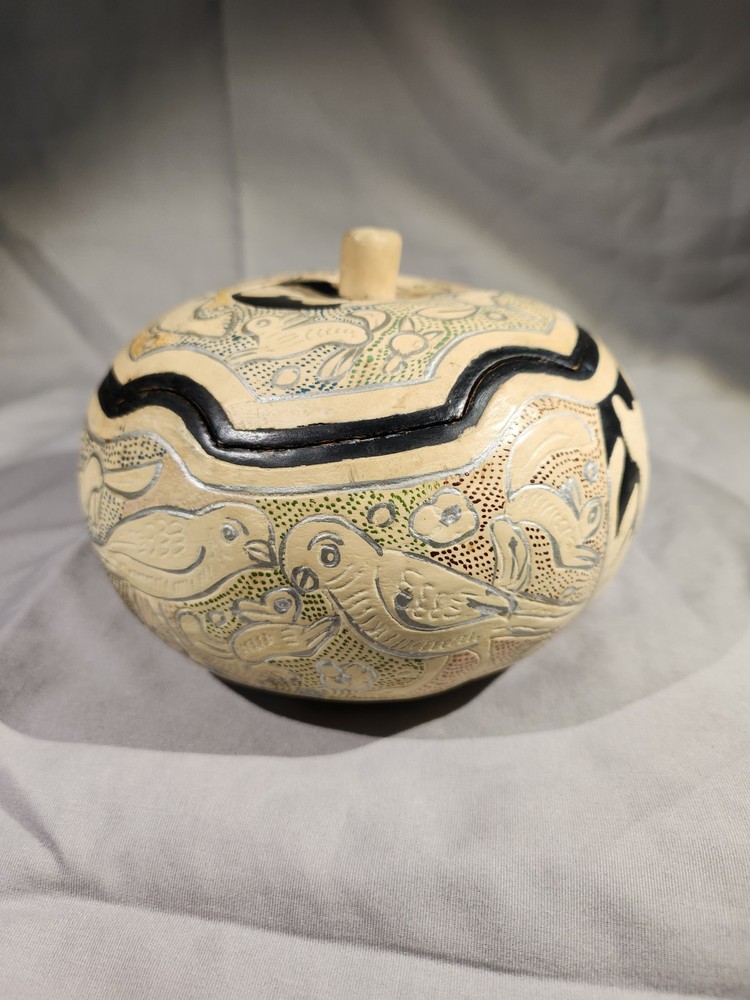 Beautiful hand painted Gourd