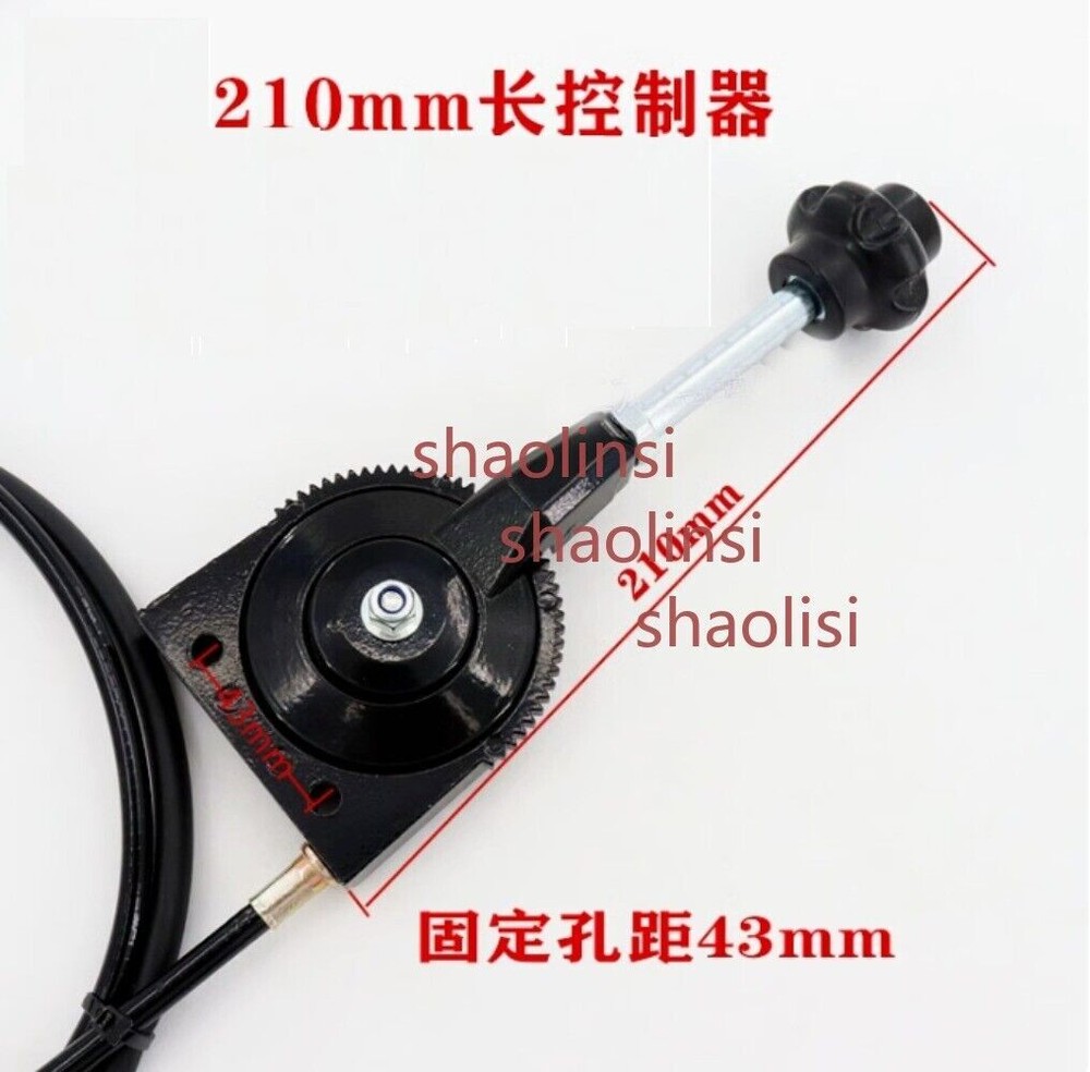 Bendable Throttle Motor Control Excavator Manual Throttle Cable Controller 1PC