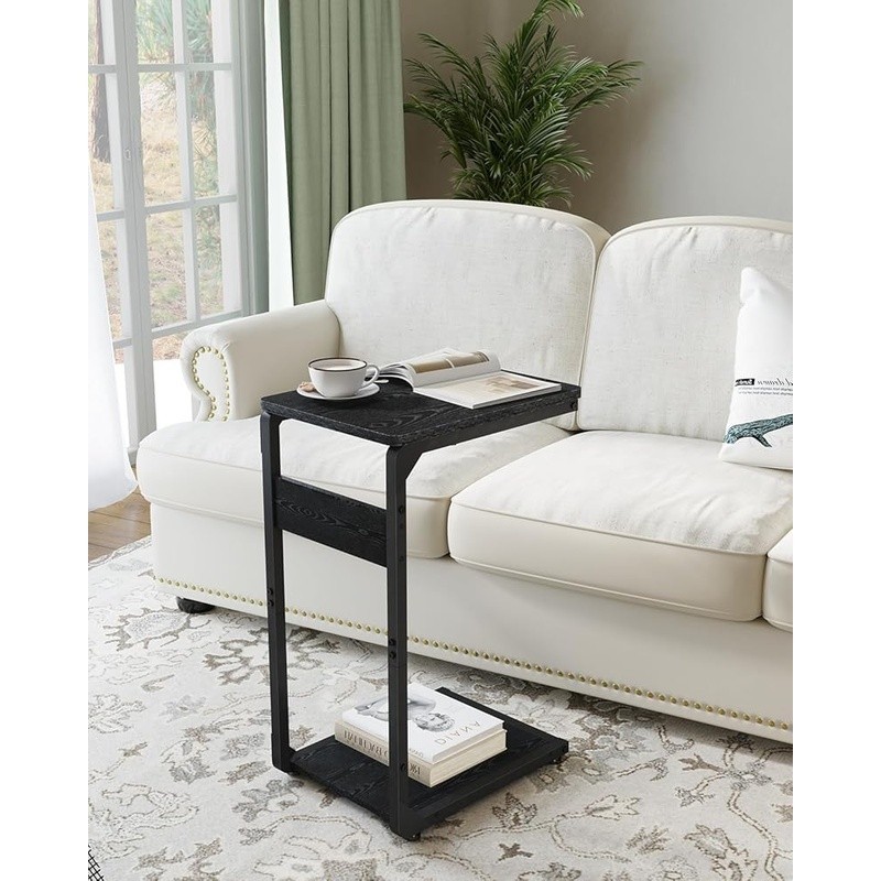 Stable Side Table Small Spaces Easy Assembly Multi-Use Couch Laptop Tray