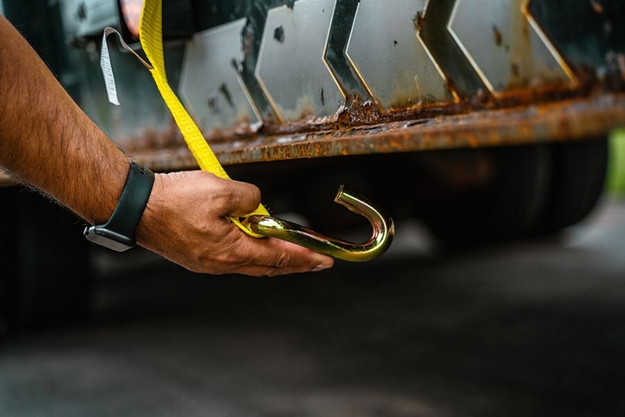2'' x 30' Winch Strap with Wire Hook – Heavy-Duty Straps