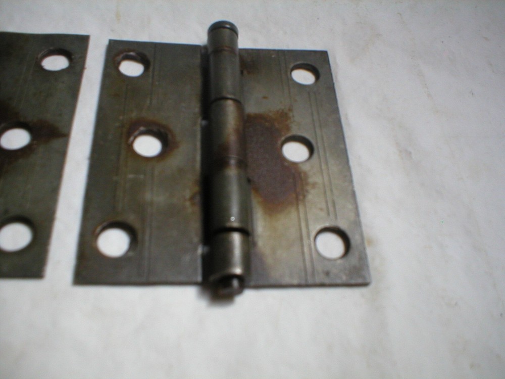 Antique Steel Decorative Hinge Pair
