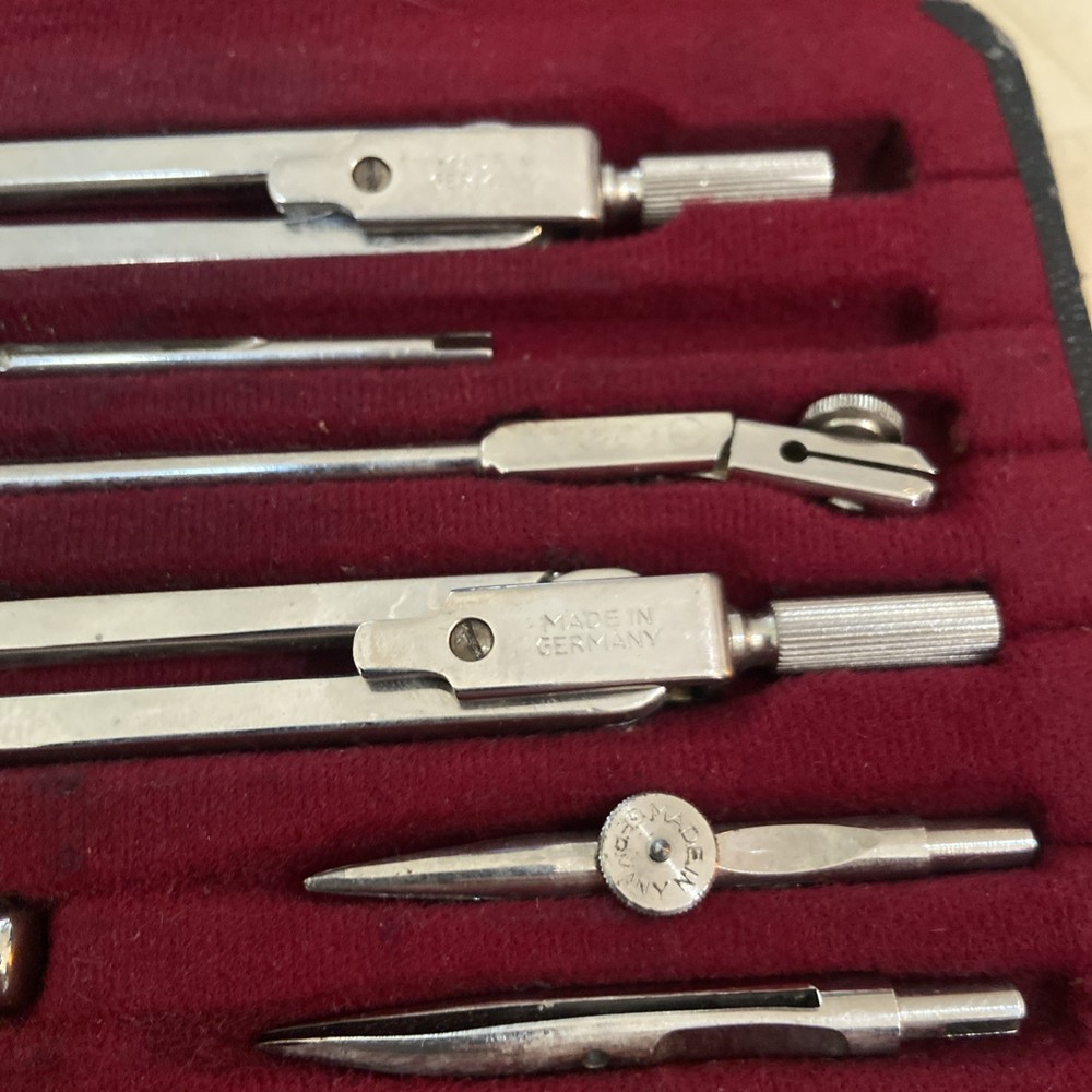 Vintage West German Technical Drawing Compass Set Draughtsman
