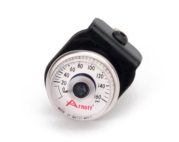 Arnott Pressure Gauge with Bracket Black