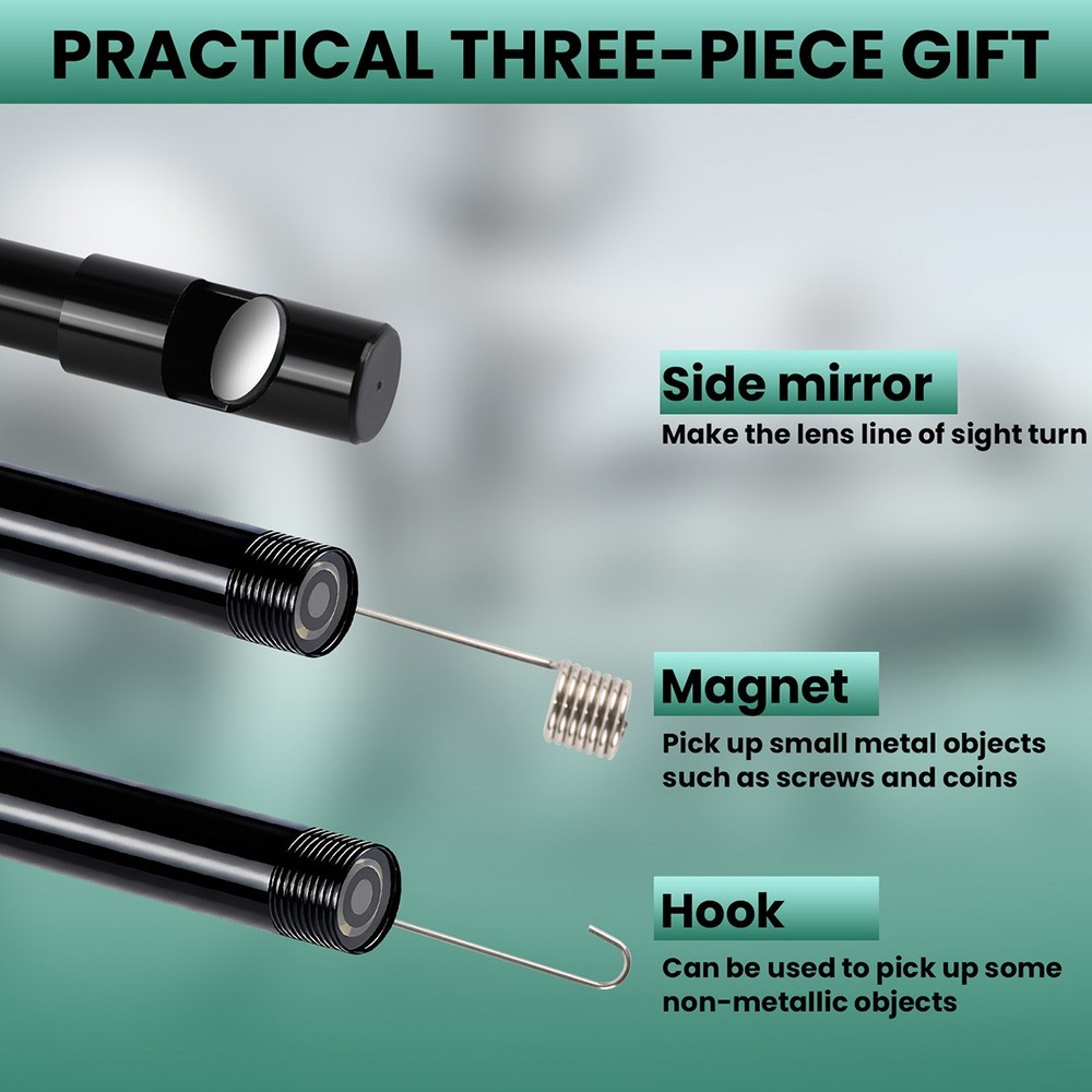 HD Snake Borescope Camera Inspection Endoscope Waterproof For Android PC USB