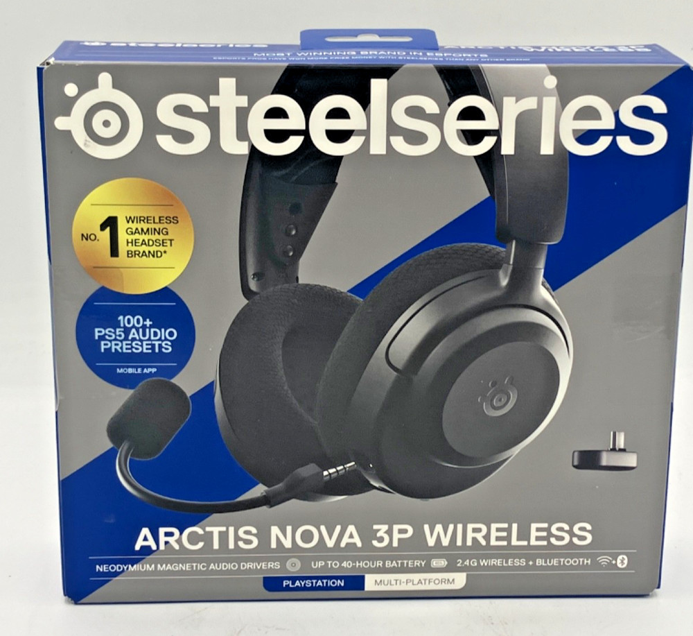 Sealed SteelSeries Arctis Nova 3P Wireless Multi-Platform Gaming Headset