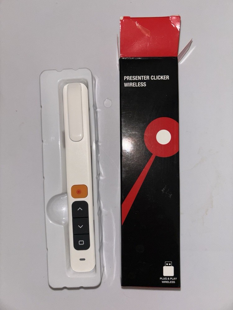 Presentation Clicker USB-C Plug & Play Remote Controller New Slides PowerPoint