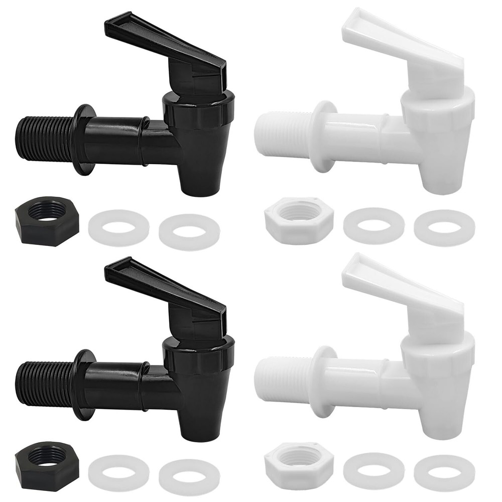 4 Pack Replacement Cooler Faucet Water Dispenser Tap Plastic Spigot for Beverage