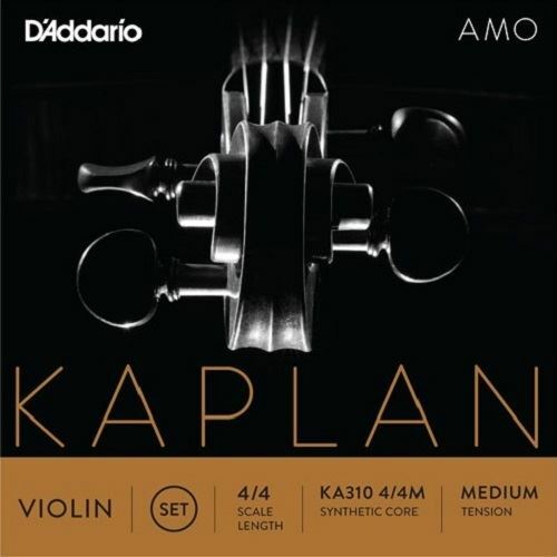 D'Addario Kaplan Amo Violin String Set, 4/4 Scale, Medium Tension