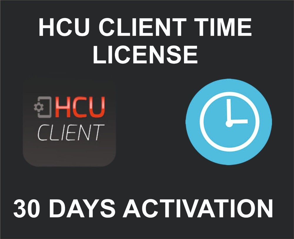 HCU Client Tool, Time Package, Activation, 30 Days