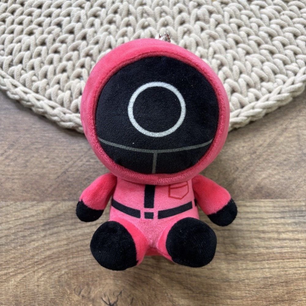 Netflix Squid Game Solider Circle Plush Keychain 5"