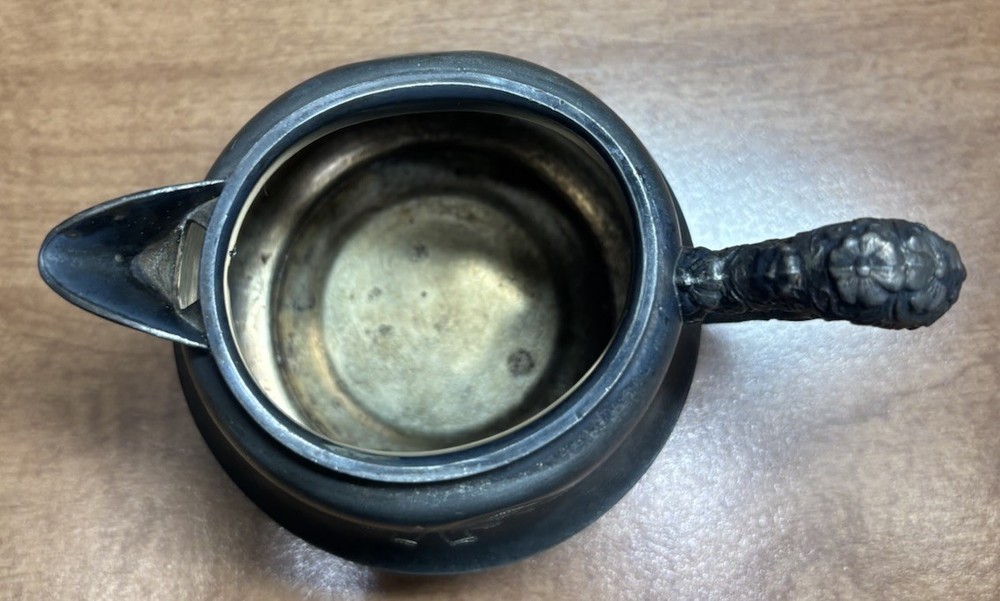 Antique Silver Plated Creamer, Leonard Mfg Co