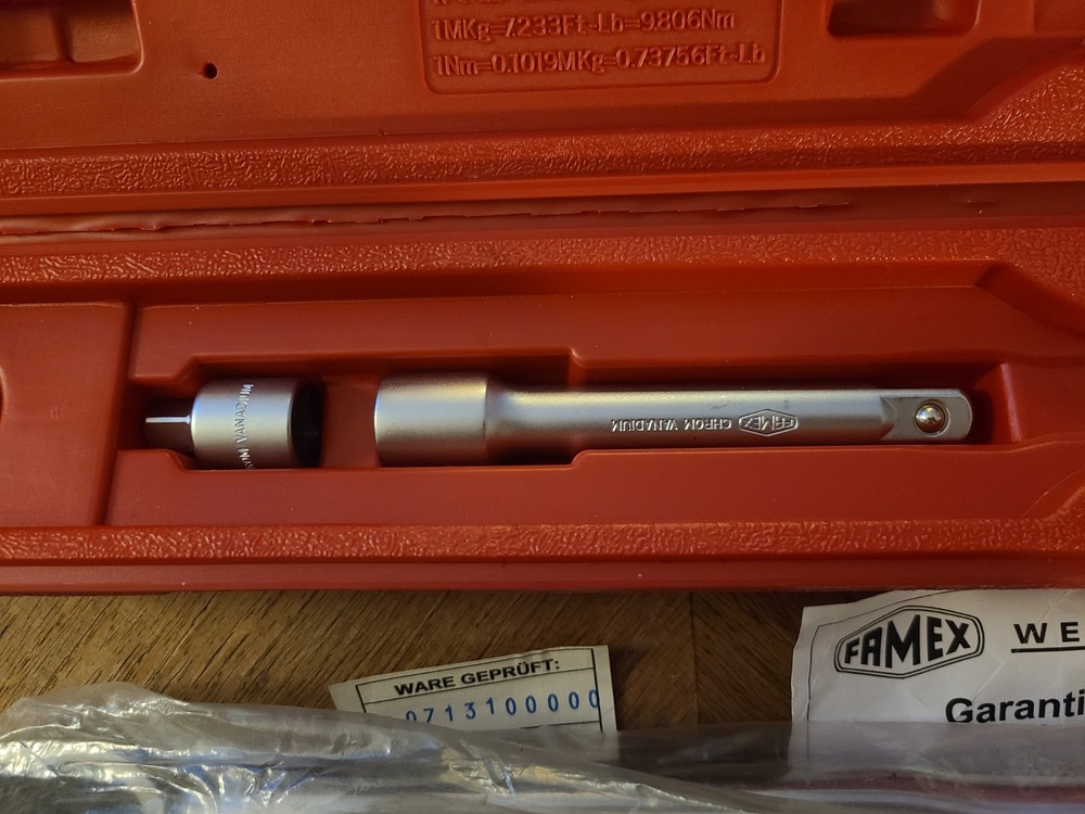 Famex Torque Wrench DIN-ISO 6789