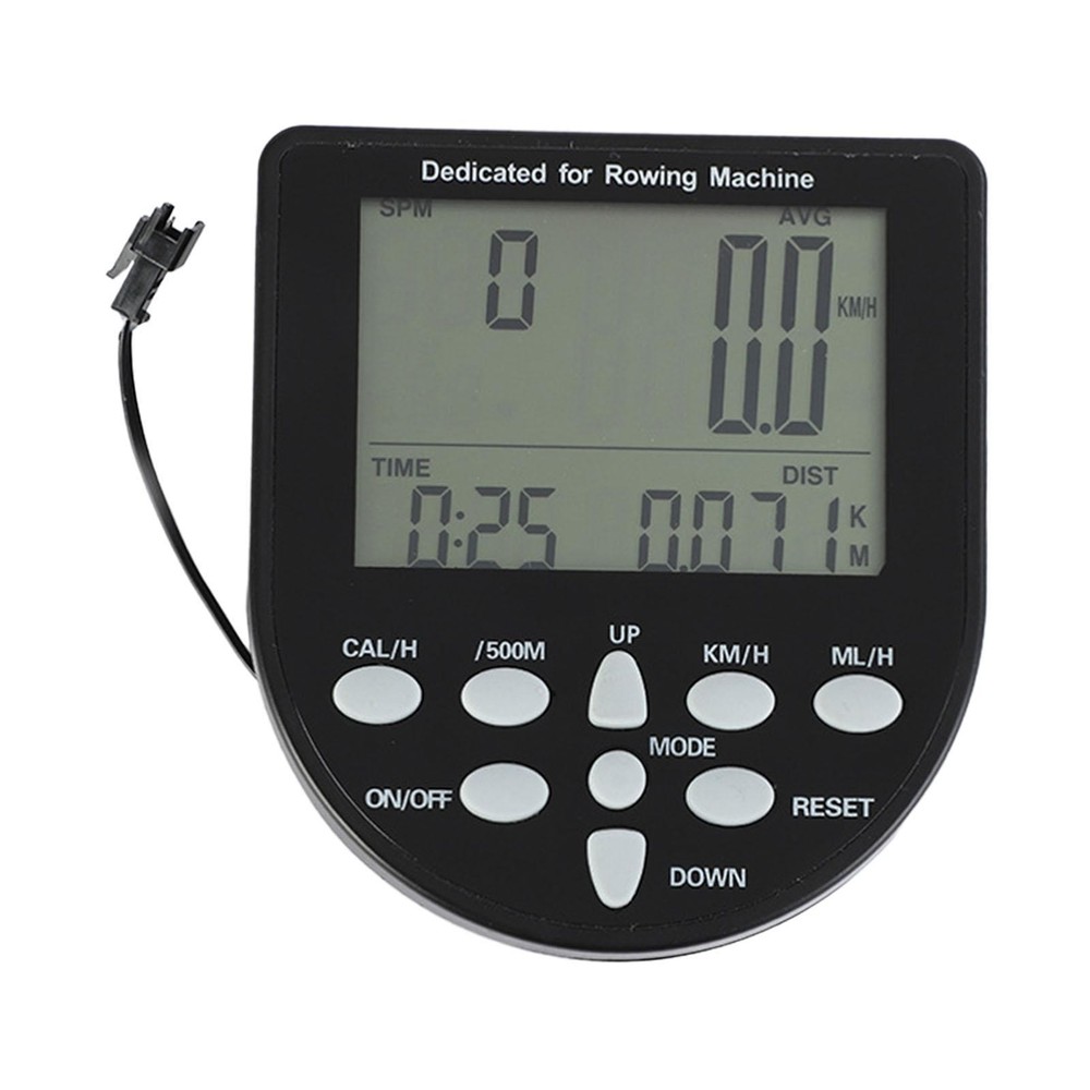 Rowing Machine Counter Monitor Easy to Use Replacement Professional Timer Meter