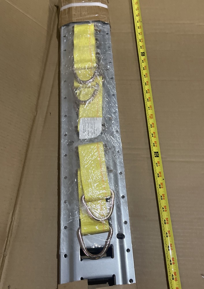 6 E-Track Tie-Down Rail Kit 5ft Horizontal E Track Rails and 6 Steel...