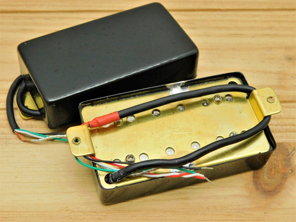G.M. Flat Tops Black Covered High Output ceramic Humbuckers