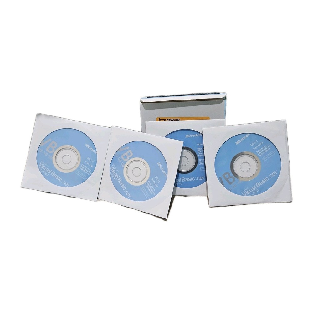 Microsoft Visual Basic .net Standard Version 2002 Software For Windows XP