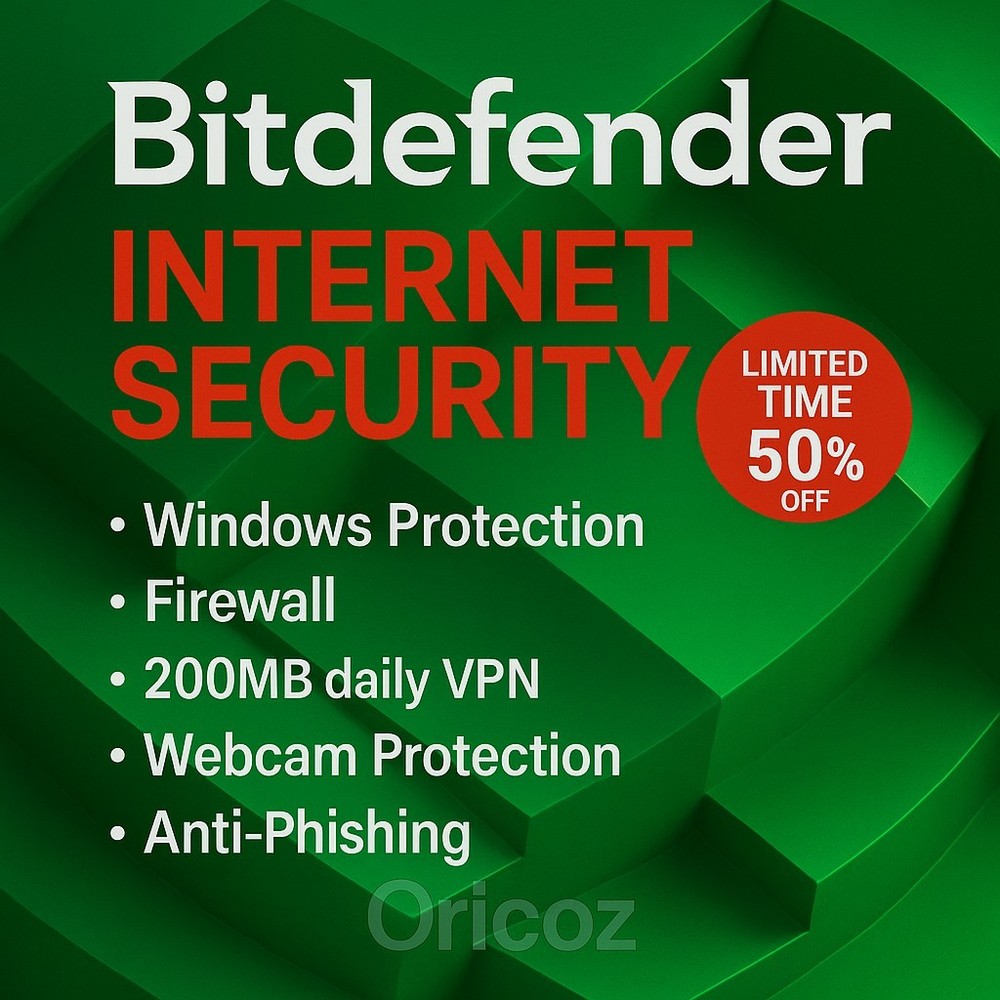 Bitdefender Internet Security – 3 Years 1 Windows PC Activation + Daily VPN