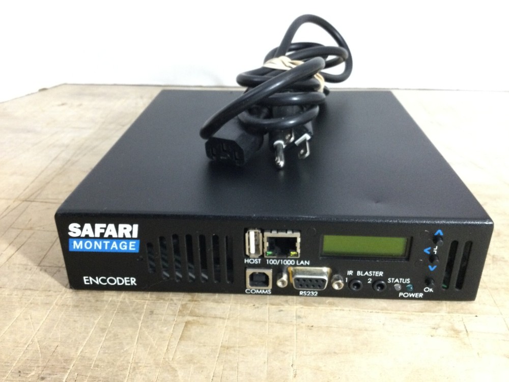 Safari Montage Encoder SAF10845HB /Power Cord - Working