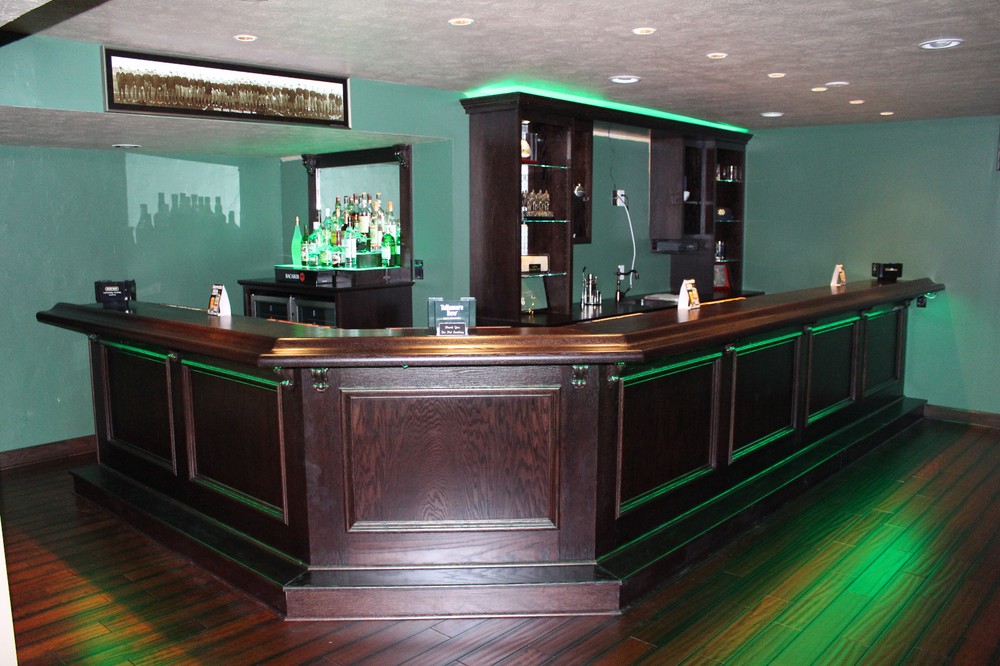 Custom Built Home Bar - Basement Pub