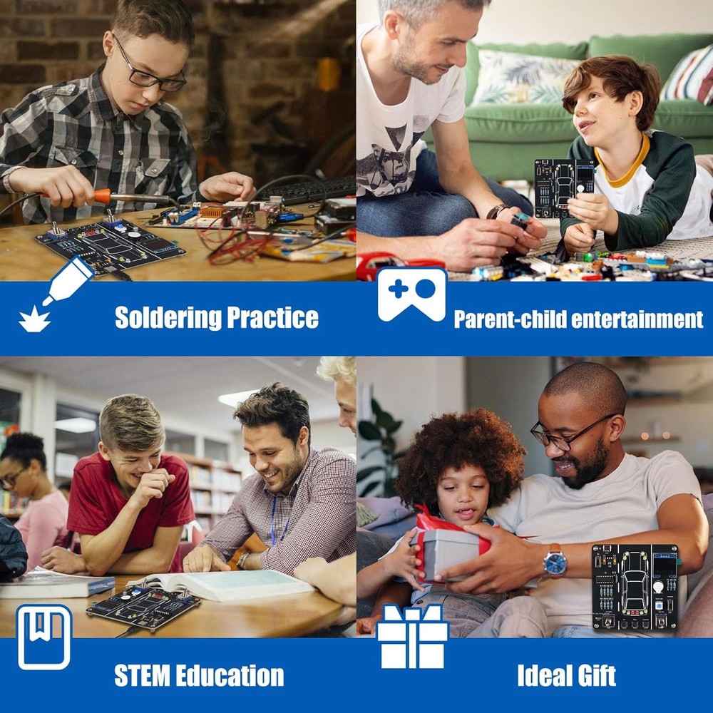 DIY Car Driving Simulation Soldering Practice Kit Electronics Project
